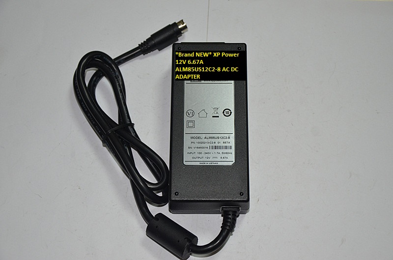 *Brand NEW* 12V 6.67A AC DC ADAPTER AC100-240V XP Power ALM85US12C2-8